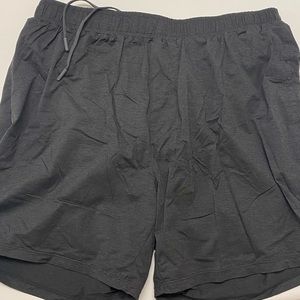 Rhone Charcoal Black Lined Mako Short - Large
